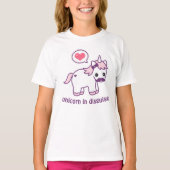 Niedlicher SchnurrbartUnicorn T-Shirt (Vorderseite)