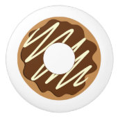 Niedlicher Schokolade-Donut-Design-Keramik ziehen Keramikknauf (Vorderseite)