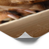 Niedlicher Schokolade Labrador Pit Mix Dog Poster (Ecke)