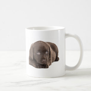 Niedlicher Schokoladen-Labrador-Welpe Kaffeetasse