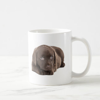 Niedlicher Schokoladen-Labrador-Welpe Kaffeetasse
