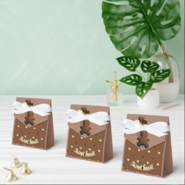 Niedlicher Schokoladenbär Baby Duschbox Geschenkschachtel