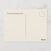 Niedlicher Schokoladenkeks - Nachricht Postkarte (Rückseite)