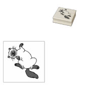 Niedlicher Schokoladenpoint Siamkatze Gummistempel (Stempel)