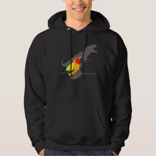 Niedlicher Schrei-Papagei, Birb-Memen, lustige T-R Hoodie