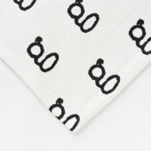 Niedlicher Schriftart für den Retro-Schreibmaschin Fleecedecke (Ecke)