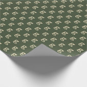 Niedlicher Schriftart für den Retro-Schreibmaschin Geschenkpapier (Ecke)