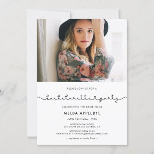 Niedlicher Schriftart-Junggeselinnen-Abschied Einladung