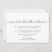 Niedlicher Schriftart mit Verbindungsfunktion Wir  Einladung (Vorderseite)