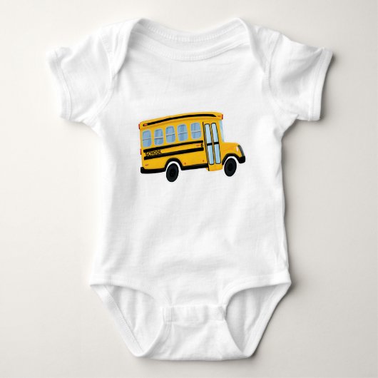 Niedlicher Schulbus-Baby-Bodysuit Baby Strampler (Vorderseite)