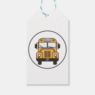 Niedlicher Schulbus Geschenkanhänger