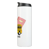 Niedlicher Schulbus zurück zur Schule Personalisie Thermosbecher (Nach rechts gedreht)