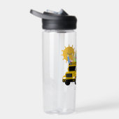 Niedlicher Schulbus zurück zur Schule Personalisie Trinkflasche (Rechts)