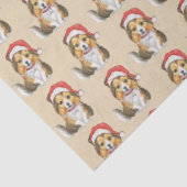 Niedlicher Schutz in Santa's Hutwackelpapier Seidenpapier (Detail)