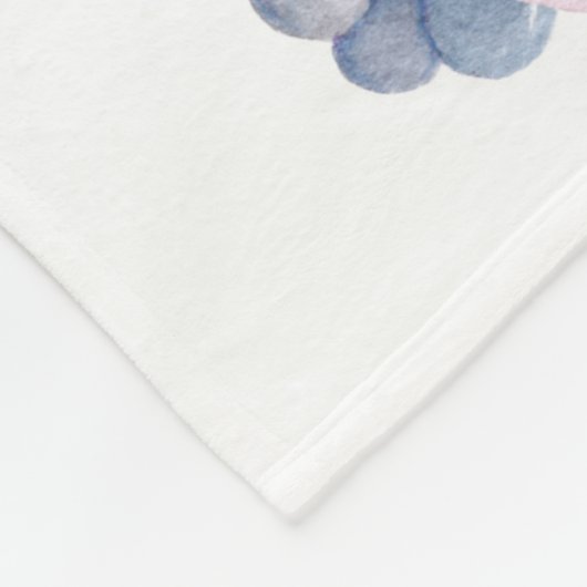 Niedlicher Schwan Fleecedecke (Ecke)