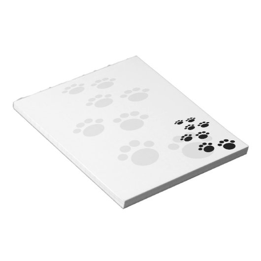 Niedlicher Schwarz-Grau-Cartoon Pet Pet Pad Post-i Notizblock (angewinkelt)