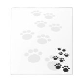 Niedlicher Schwarz-Grau-Cartoon Pet Pet Pad Post-i Notizblock (Vorderseite)