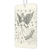 Niedlicher Schwarz-Weiß-Guardian Angel Autolufterfrischer (Links)