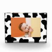 Niedlicher Schwarz-Weiß-Kinderzimmer Fotoblock (Vorderseite)