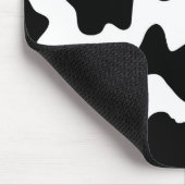 niedlicher Schwarz-Weiß-Kuhdruck Mousepad (Ecke)