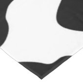 niedlicher Schwarz-Weiß-Kuhdruck Tischdecke (Schrägansicht)