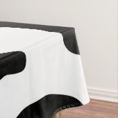 niedlicher Schwarz-Weiß-Kuhdruck Tischdecke (Beispiel)