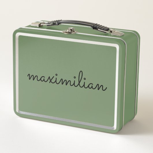 Niedlicher Schwarz-weißer, benutzerdefinierter Skr Metall Brotdose (Vorderseite)