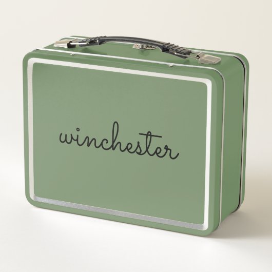 Niedlicher Schwarz-weißer, benutzerdefinierter Skr Metall Brotdose (Rückseite)