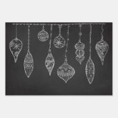 Niedlicher Schwarz-weißer Goldbaum Geschenkpapier Set (Vorderseite)