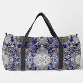 Niedlicher, Schwarz-weißer Neonschädel Duffle Bag (Vorderseite)