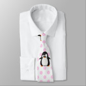 Niedlicher Schwarz-weißer Penguin und lustiger Krawatte (Gebunden)