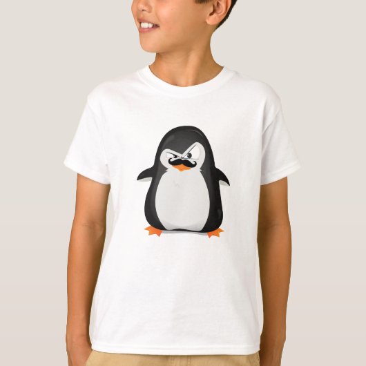 Niedlicher Schwarz-weißer Penguin und lustiger T-Shirt (Vorderseite)