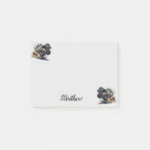 Niedlicher Schwarz-weißer Power Rennen Monster Tru Post-it Klebezettel (Vorderseite)