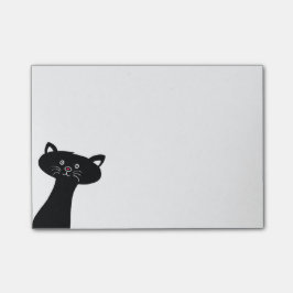 Niedlicher schwarze Katze Posten-it® merkt 4 x 3 Post-it Klebezettel