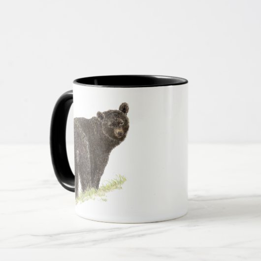 Niedlicher Schwarzer Bär, Tierart, Wildtiere Tasse (Vorderseite Links)