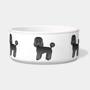 Niedlicher Schwarzer Cartoon Spielzeug Doodle Hund Napf
