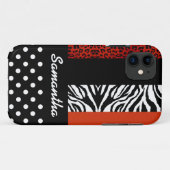 Niedlicher schwarzer Case-Mate iPhone hülle (Rückseite (Horizontal))