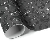 Niedlicher schwarzer Gepard Leopard Skin Geschenkpapier (Rolleneckpunkt)