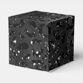 Niedlicher schwarzer Gepard Leopard Skin Geschenkschachtel (Rückseite)