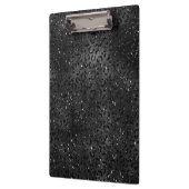 Niedlicher schwarzer Gepard Leopard Skin Klemmbrett (Links)