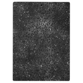 Niedlicher schwarzer Gepard Leopard Skin Klemmbrett (Rückseite)