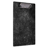 Niedlicher schwarzer Gepard Leopard Skin Klemmbrett (Rechts)