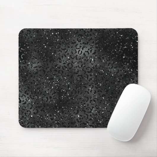 Niedlicher schwarzer Gepard Leopard Skin Mousepad (Mit Mouse)