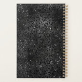 Niedlicher schwarzer Gepard Leopard Skin Planer (Rückseite)