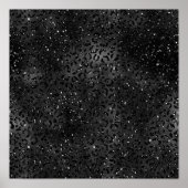 Niedlicher schwarzer Gepard Leopard Skin Poster (Vorne)