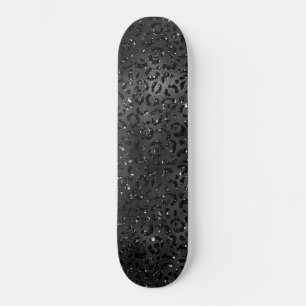 Niedlicher schwarzer Gepard Leopard Skin Skateboard