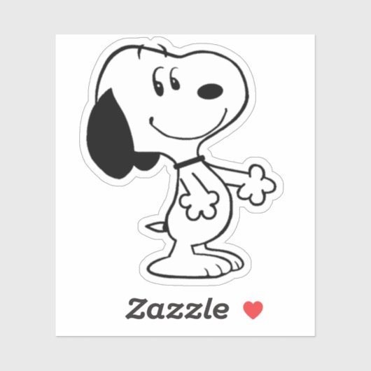 Niedlicher Schwarzer Hund Aufkleber (Blatt)