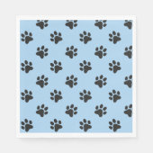 Niedlicher schwarzer Hundepflaster Serviette (Vorderseite)