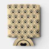 Niedlicher Schwarzer Hundepflasterdruck - Pet Love Dosenkühler (Rückseite)