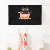 Niedlicher Schwarzer Katze Halloween Candy Too Swe Banner (Insitu)